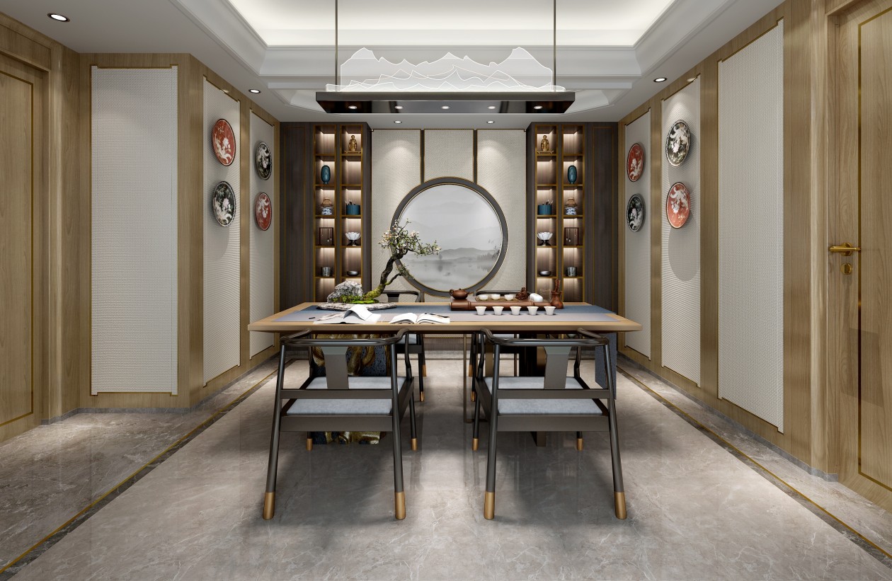 別具一格的茶室布置